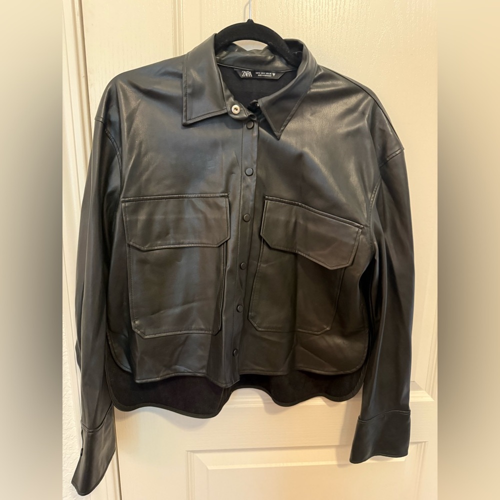 Zara Black Leather Jacket